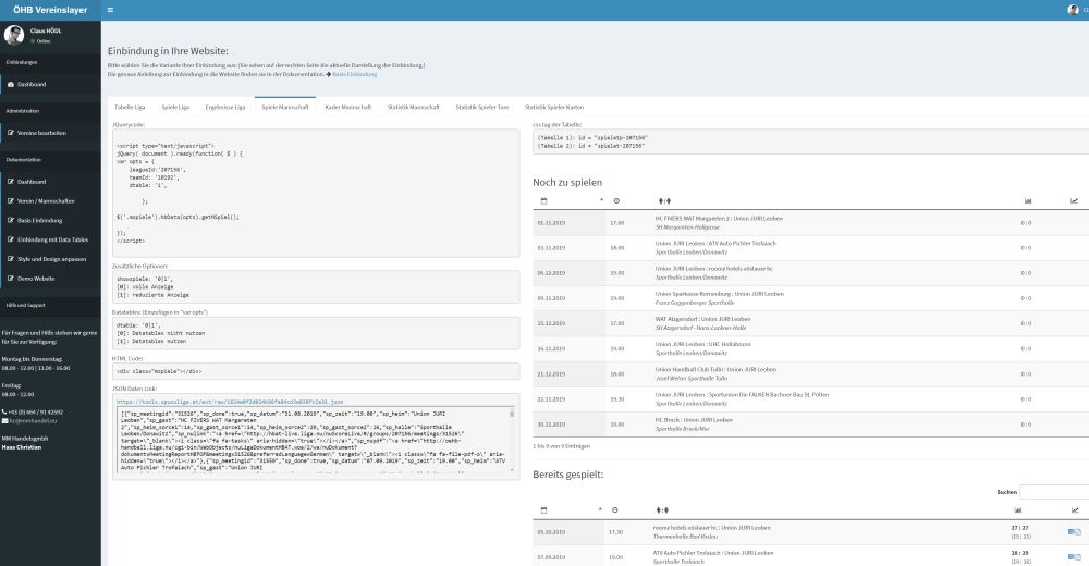  Web Application Entwicklung: OHB Tools
